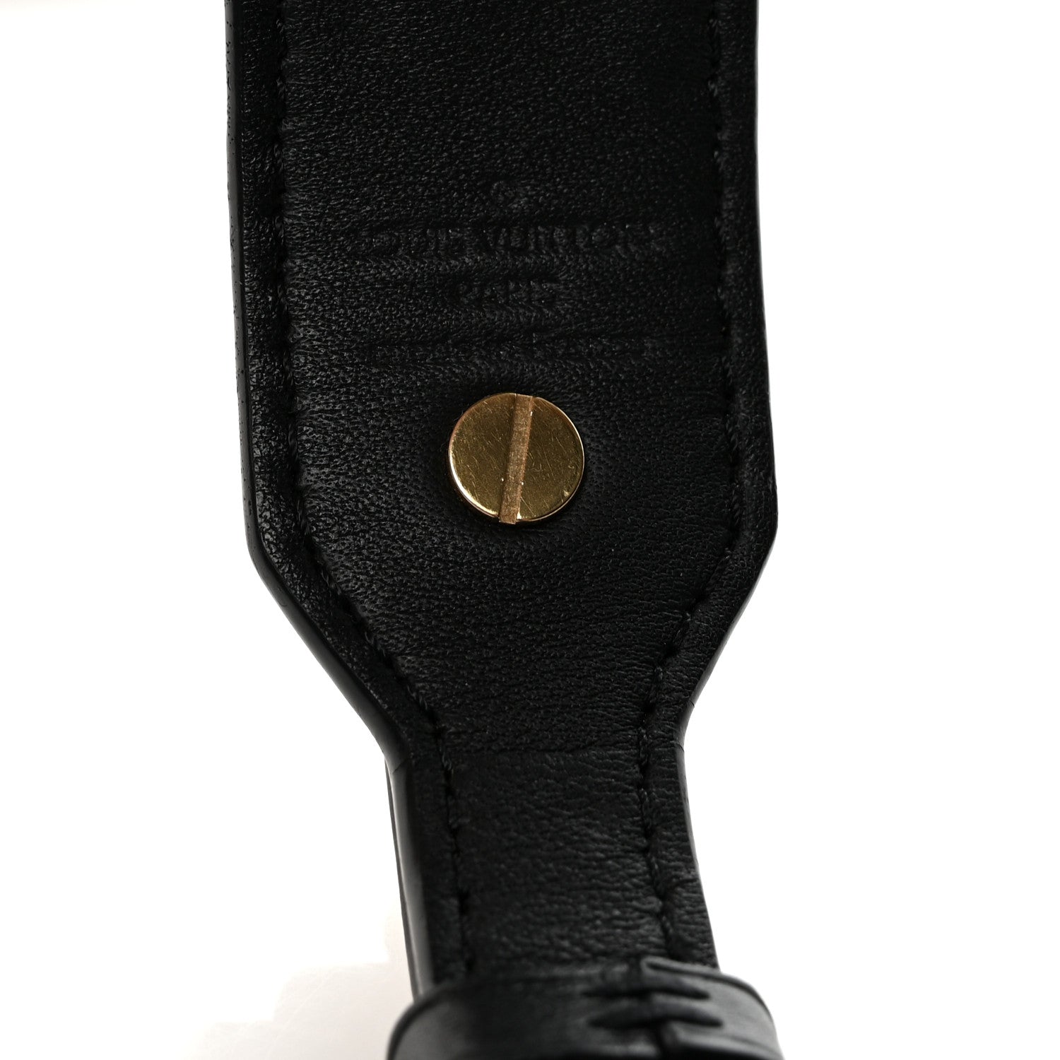Reverse Monogram Bandouliere Shoulder Strap XL Black