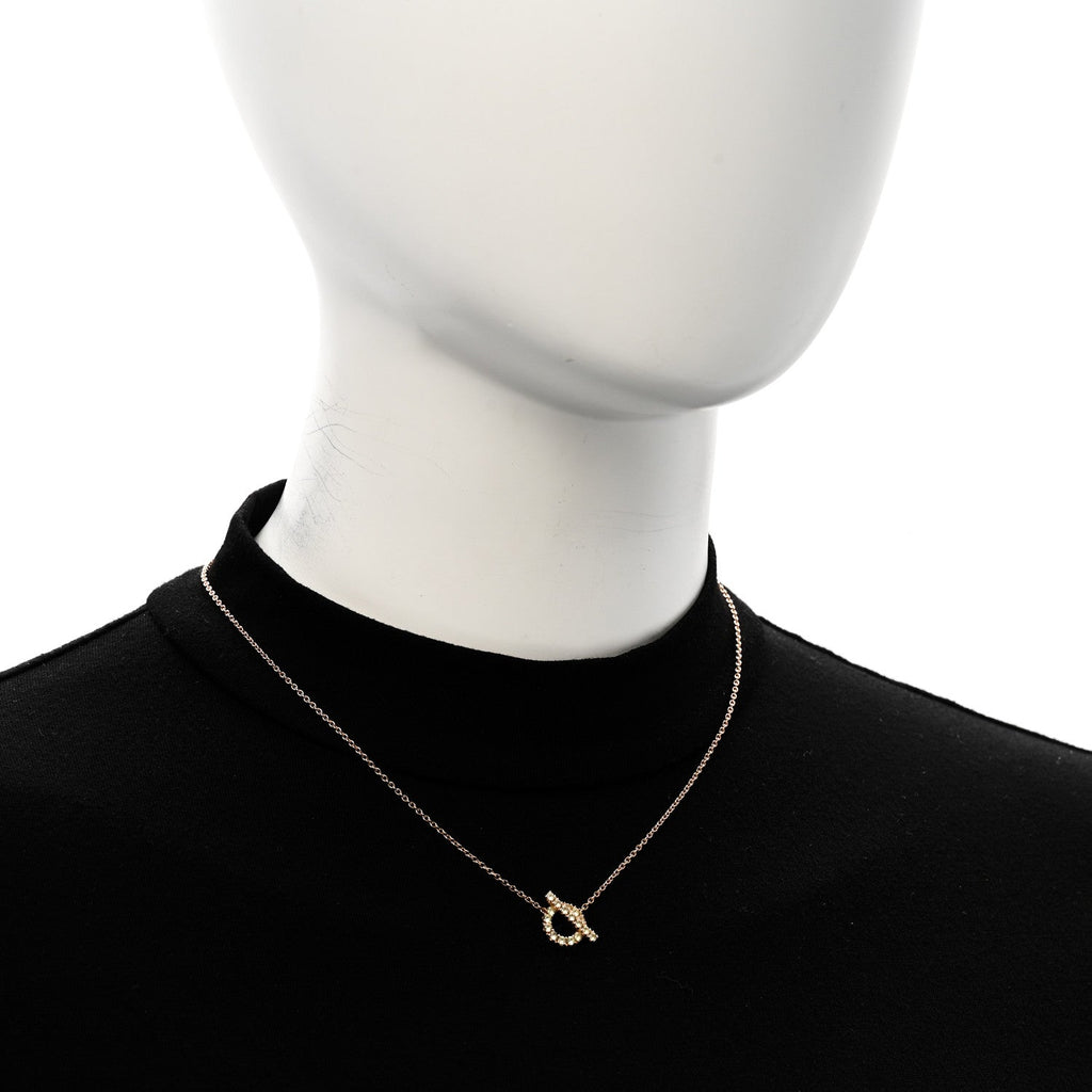 18K Rose Gold Green Sapphire Finesse Pendant Necklace