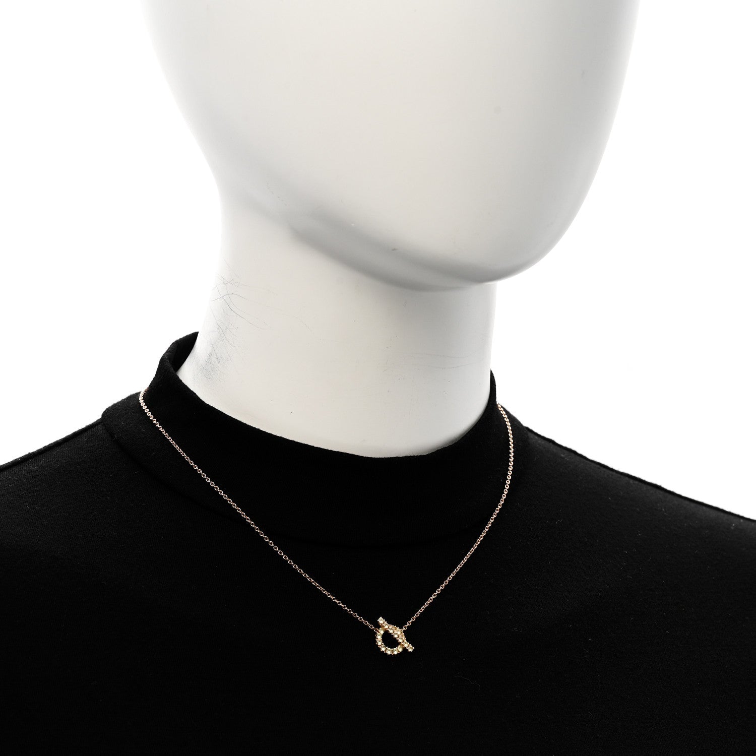 18K Rose Gold Green Sapphire Finesse Pendant Necklace
