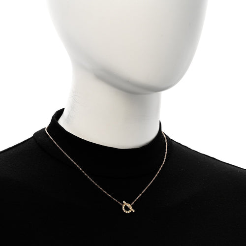 18K Rose Gold Green Sapphire Finesse Pendant Necklace