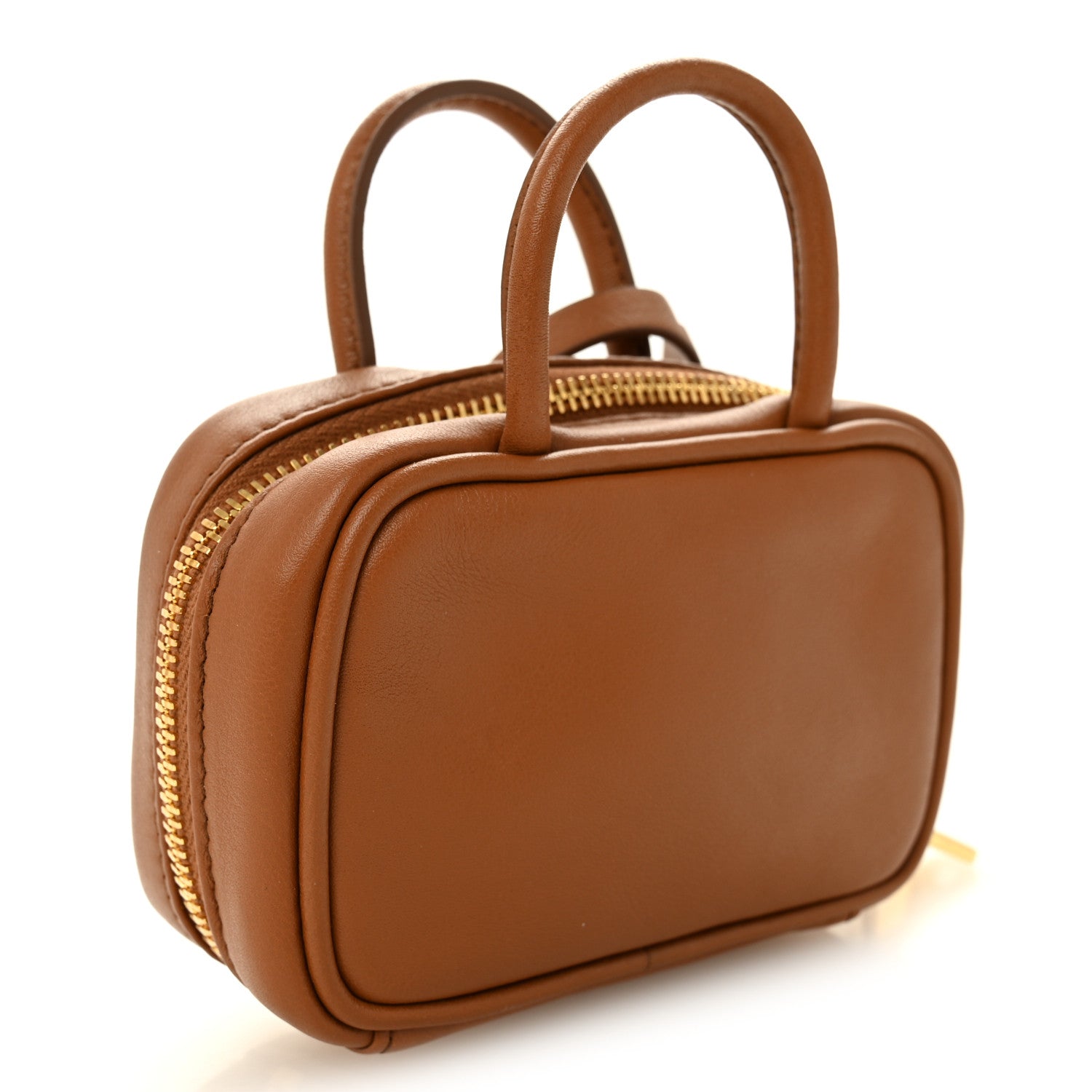 Calfskin Beau Micro Bag Cognac
