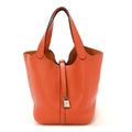 Taurillon Clemence Picotin Lock 22 MM Orange