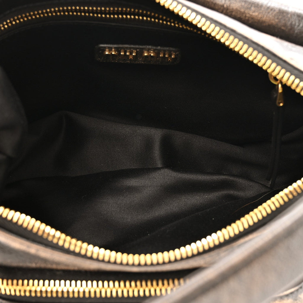 Distressed Nappa Pocket Bag  Sand Coffee
