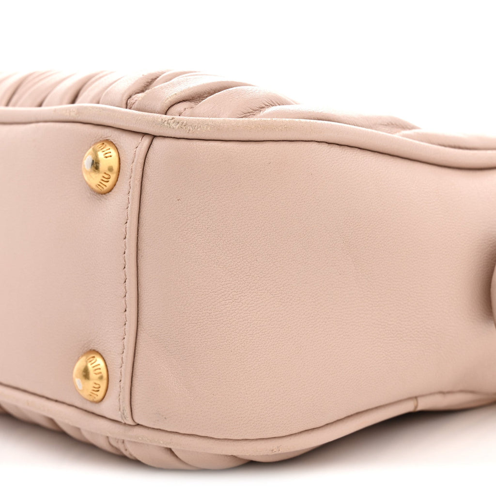 Nappa Matelasse Arcadie Top Handle Bag Cameo Powder Pink