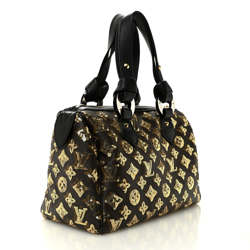 Monogram Sequins Eclipse Speedy 28 Gold
