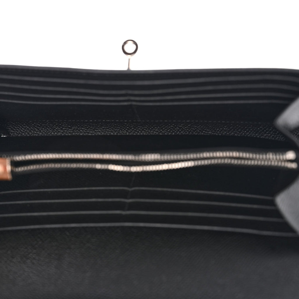 Epsom Kelly Longue Wallet Black