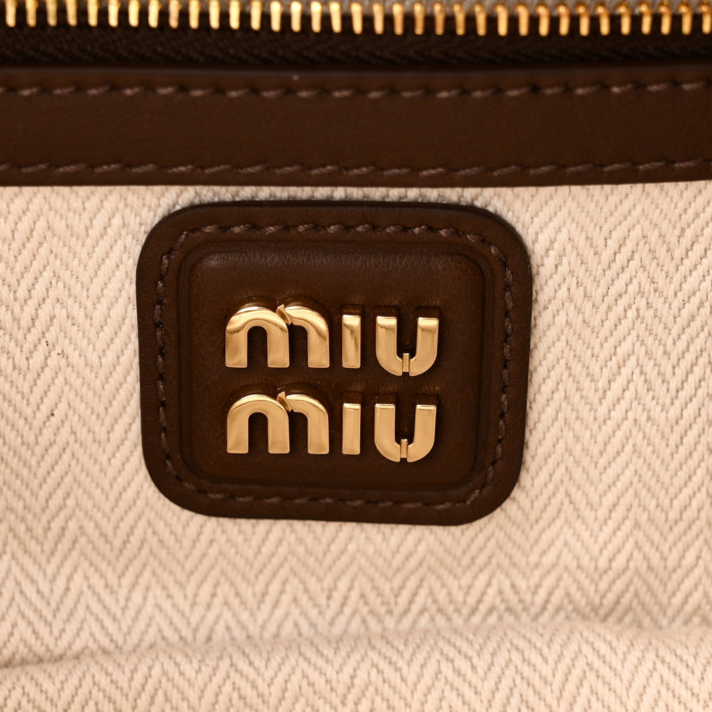 Suede Padded Regular Arcadie Top Handle Bag Cacao