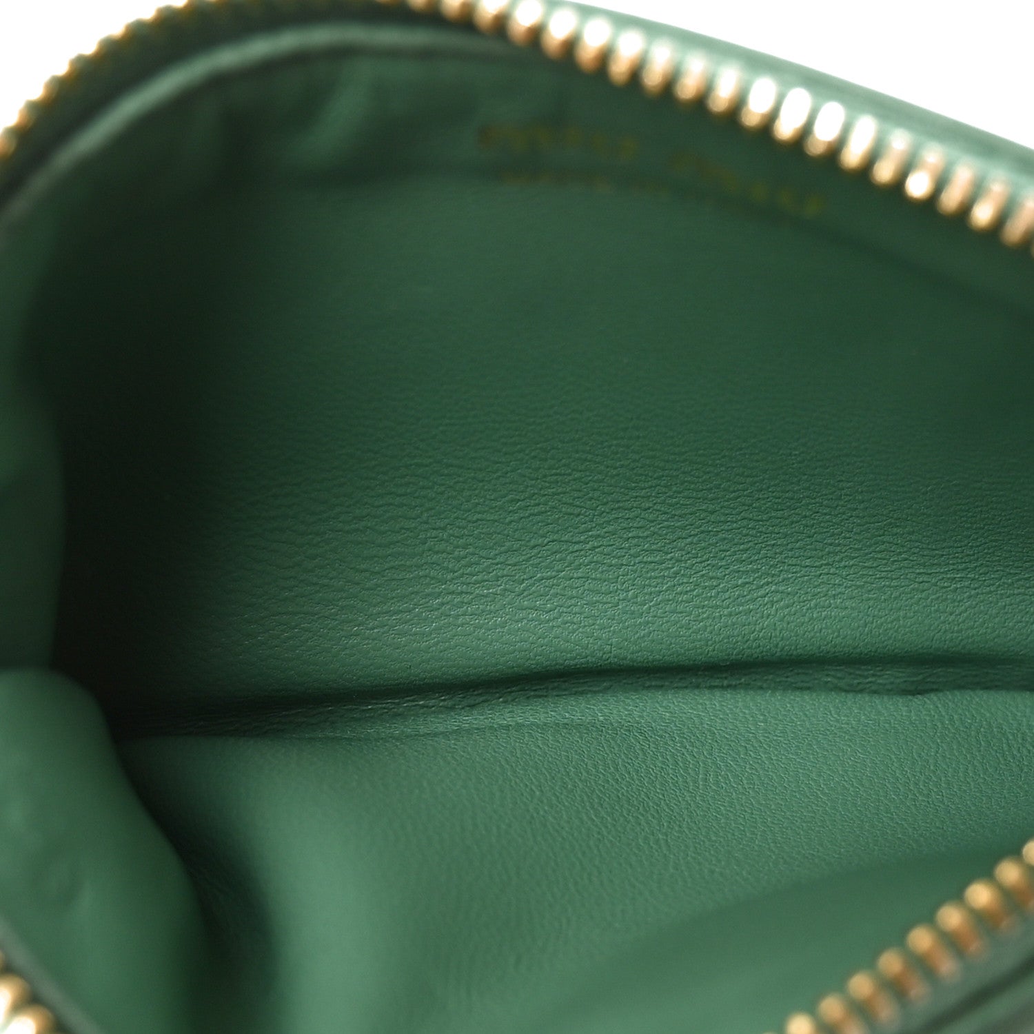 Soft Calf Softy Envelope Zip Card Holder Salvia