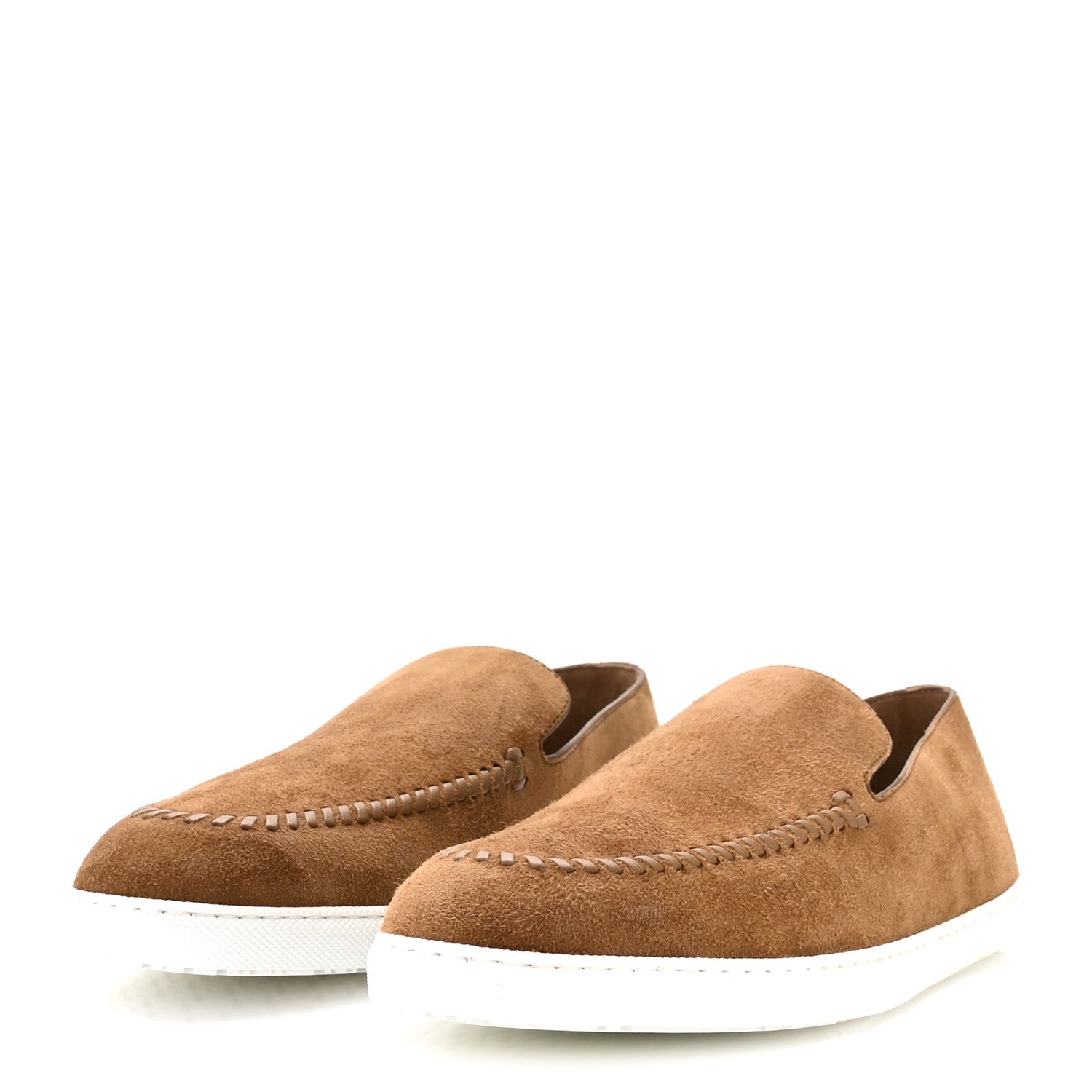 Suede Goatskin Mens Julian Loafers 42 Brun Frume