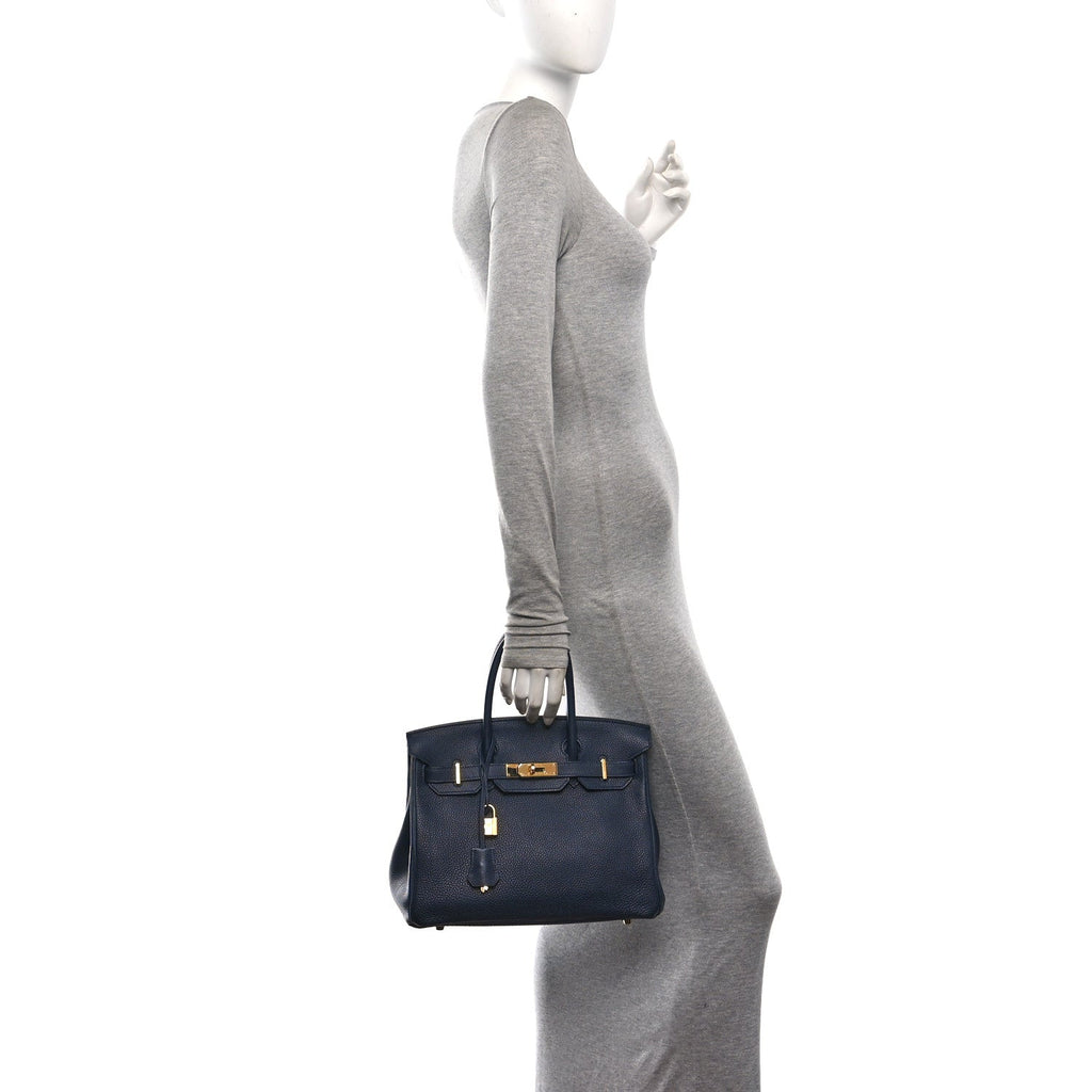 Togo Birkin 30 Bleu Nuit