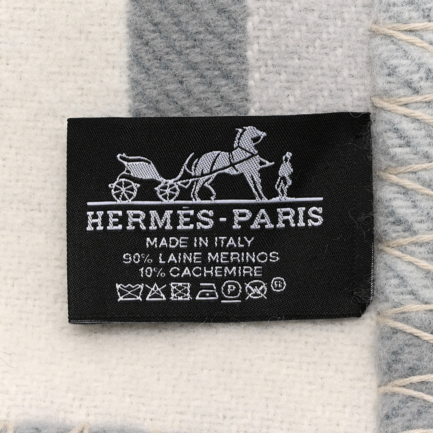 Wool Cashmere Ithaque Blanket Gris Perle