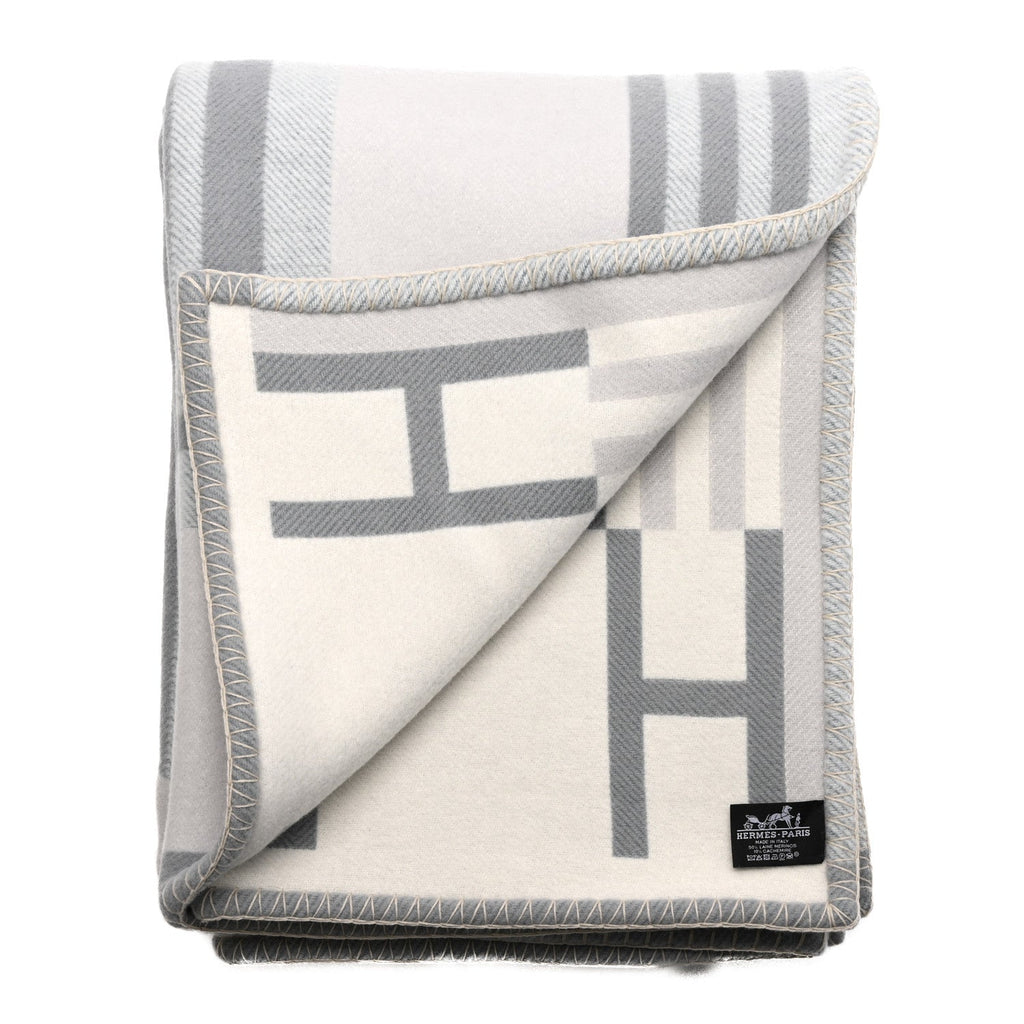 Wool Cashmere Ithaque Blanket Gris Perle