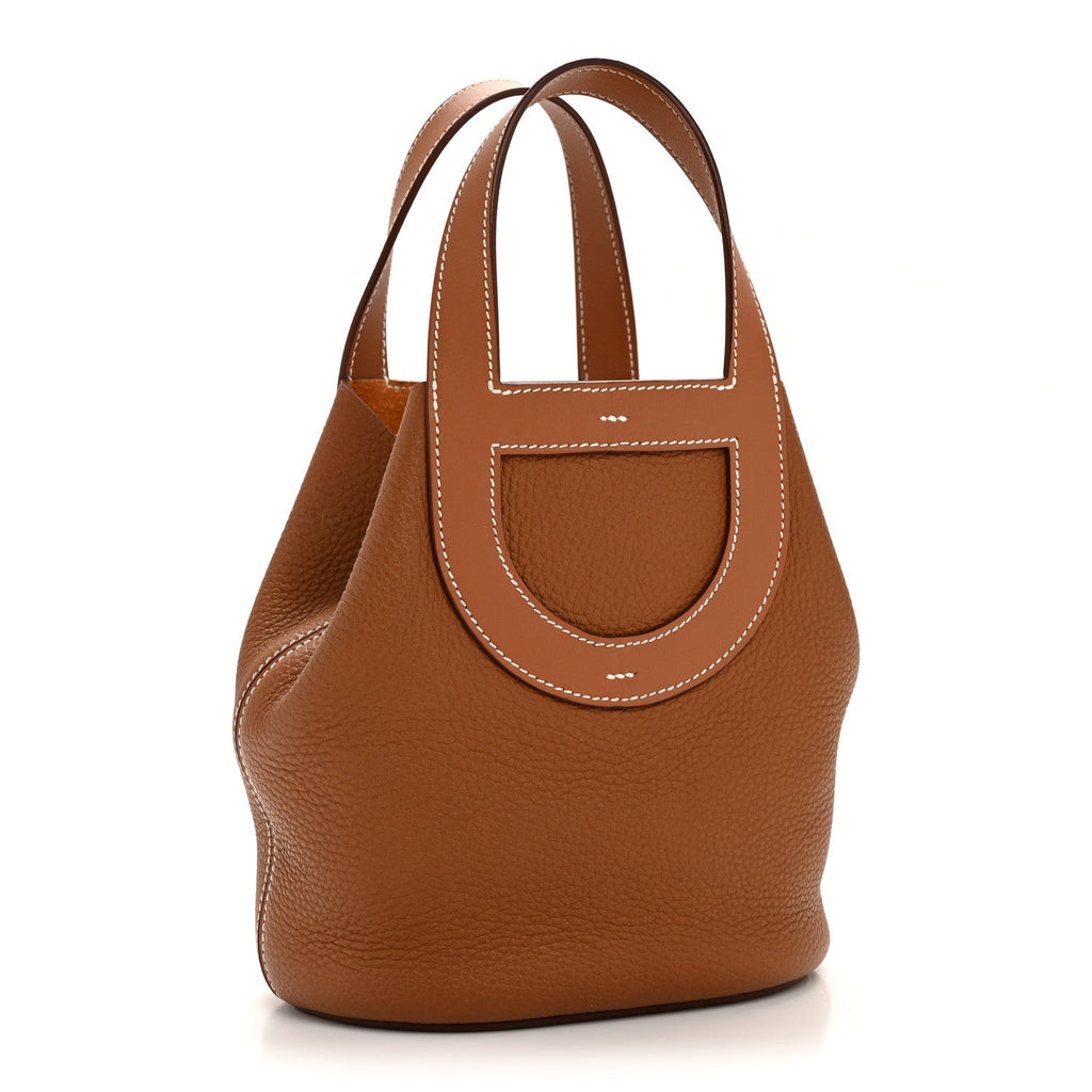 Taurillon Clemence Swift In-The-Loop 18 Bag Gold