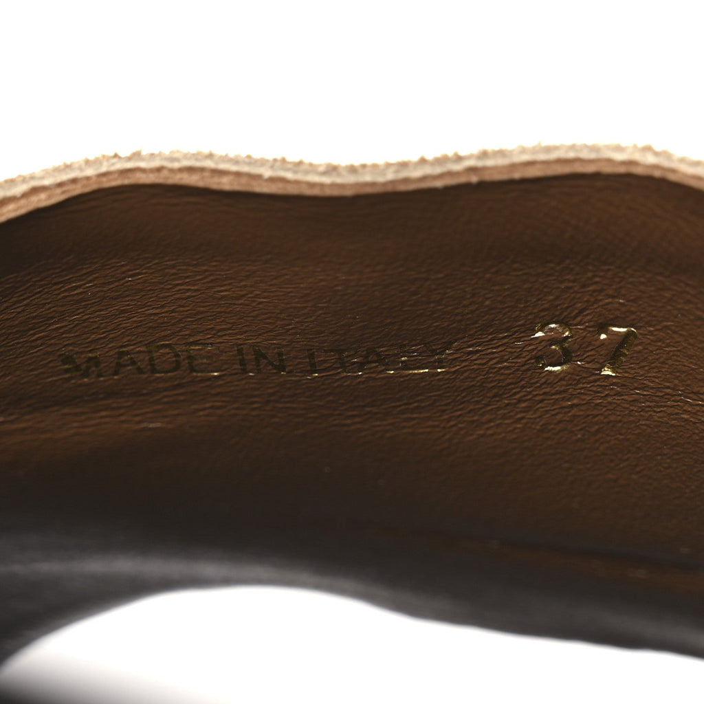 Suede Logo Slide Clogs 37 Cannella