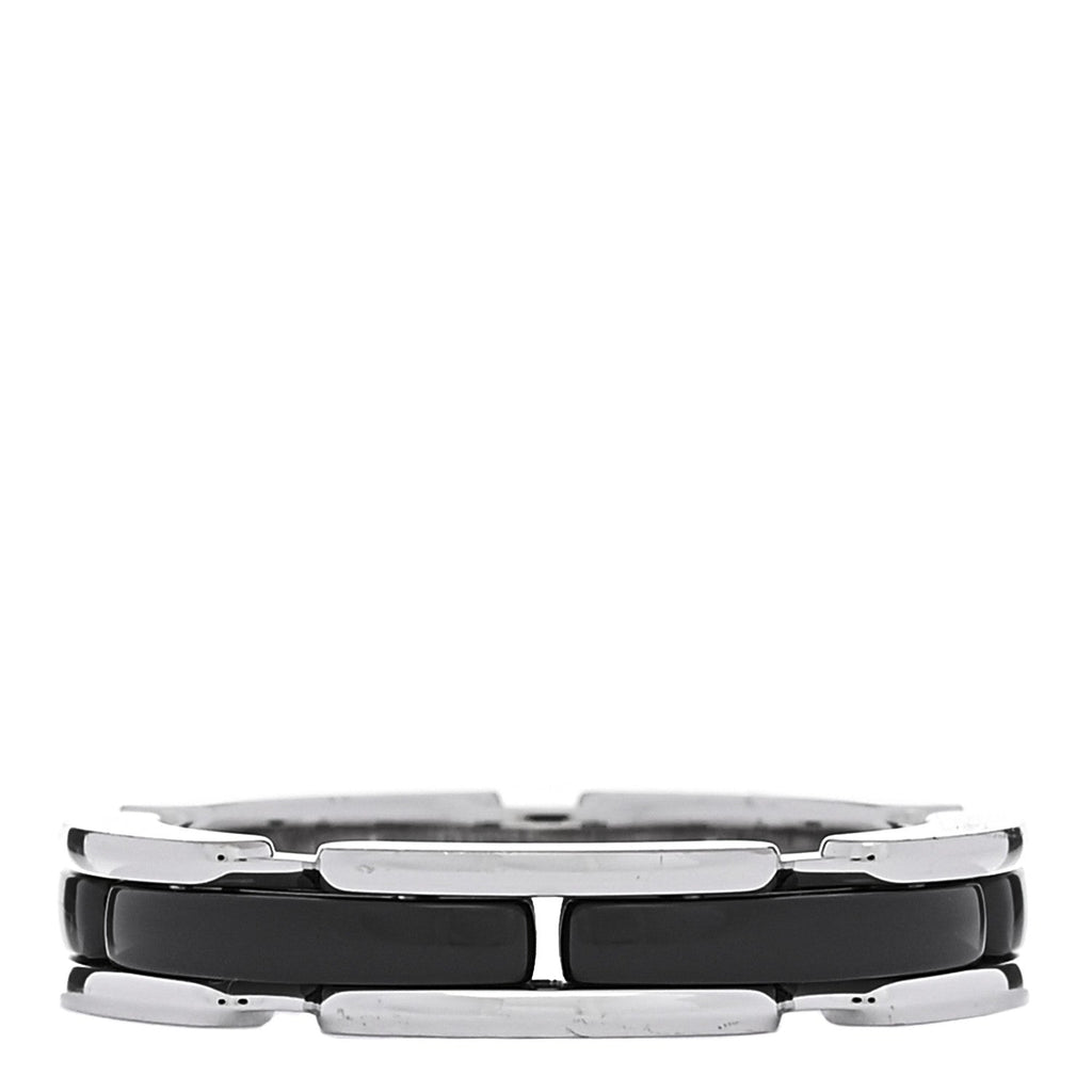 18K White Gold Black Ceramic Small Ultra Ring 59 8.75