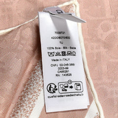 Silk Oblique Scarf Rose