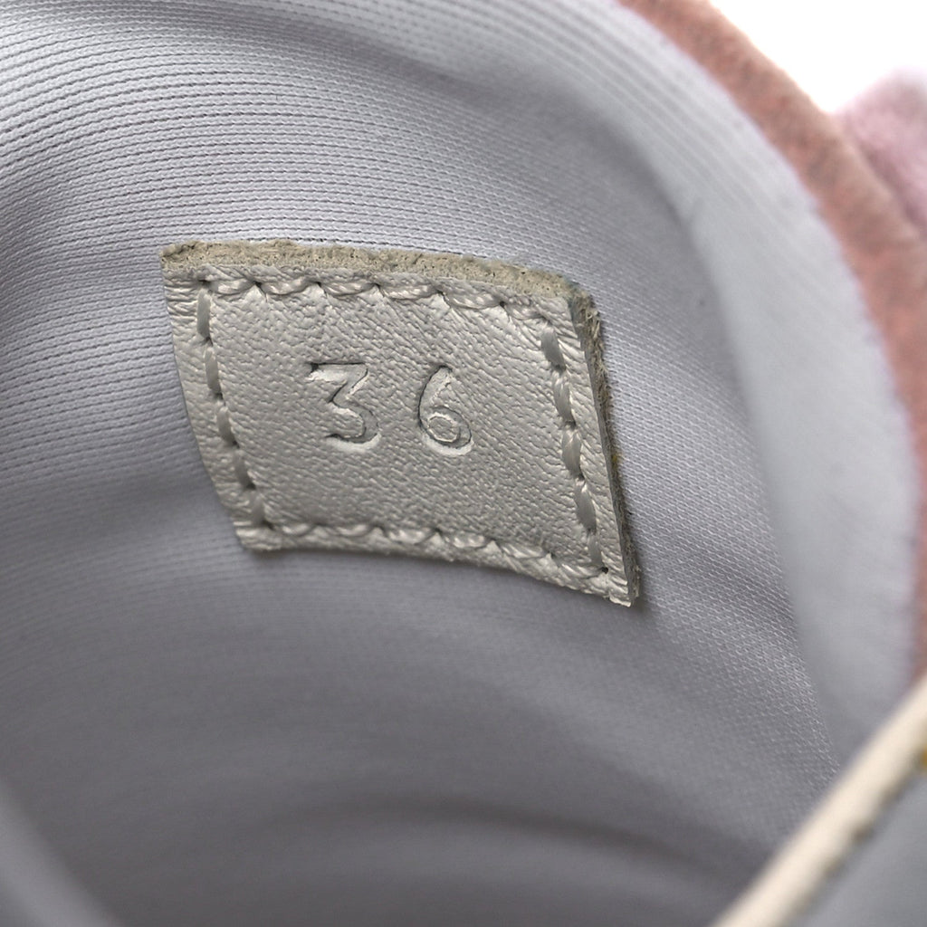 Technical Canvas Suede Goatskin Bouncing Sneakers 36 Gris Multicolor