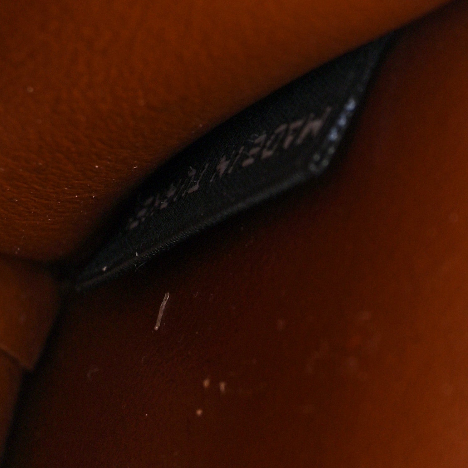 Nappa Flap Pouch Bag Charm Cognac Orange