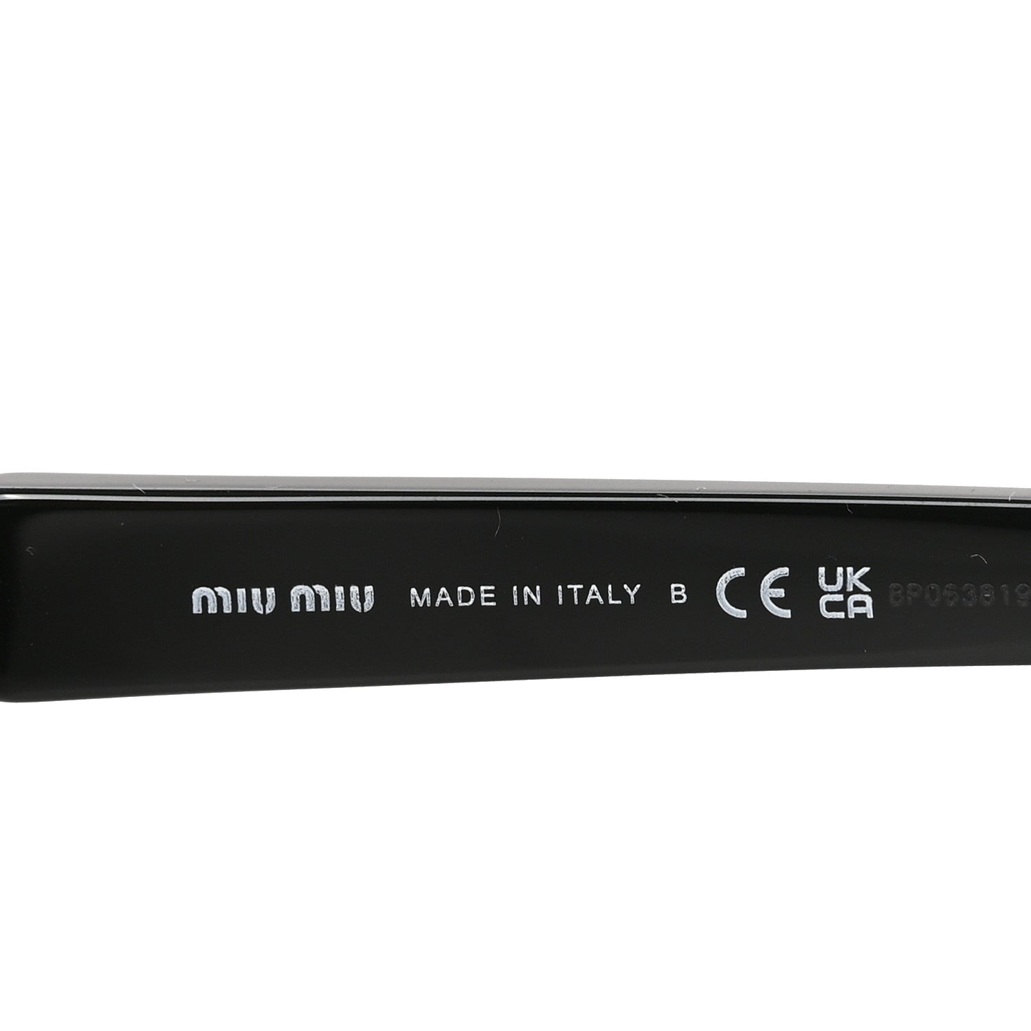 Acetate Cat Eye Sunglasses SMU A04 Black
