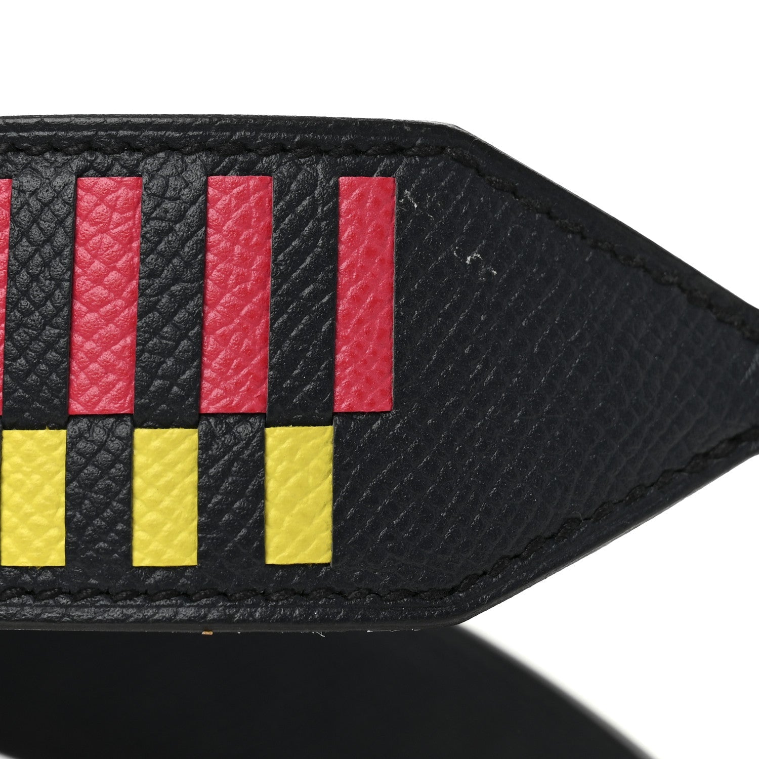 Epsom 40mm Mousquetons Tressage Shoulder Strap Bleu Indigo Rose Extreme Lime