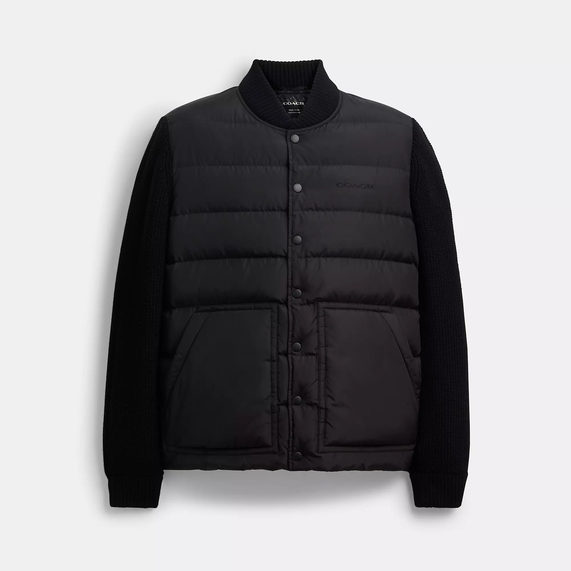 Coach Outlet Padded Cardigan Jacket In Recycled Polyester