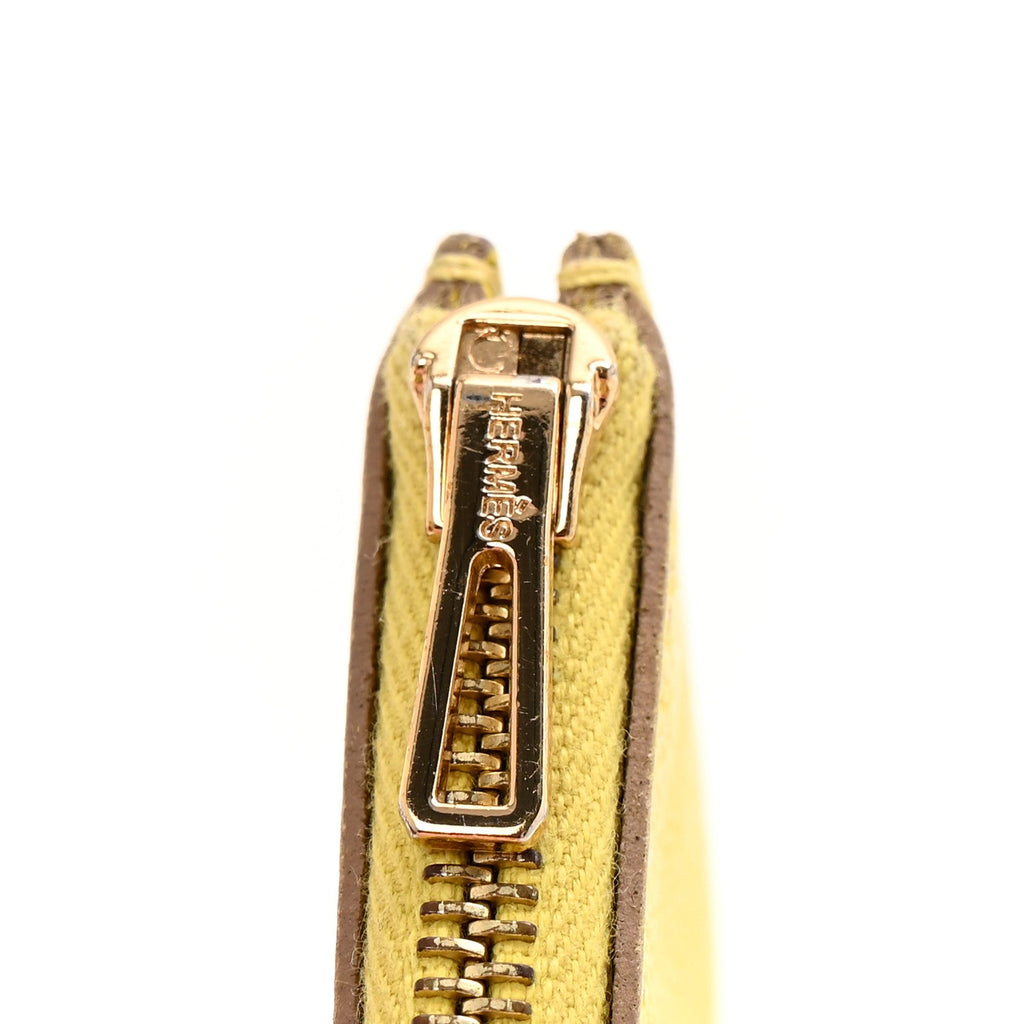Evercolor Bi-Color Roulis Slim Wallet Gold Lime