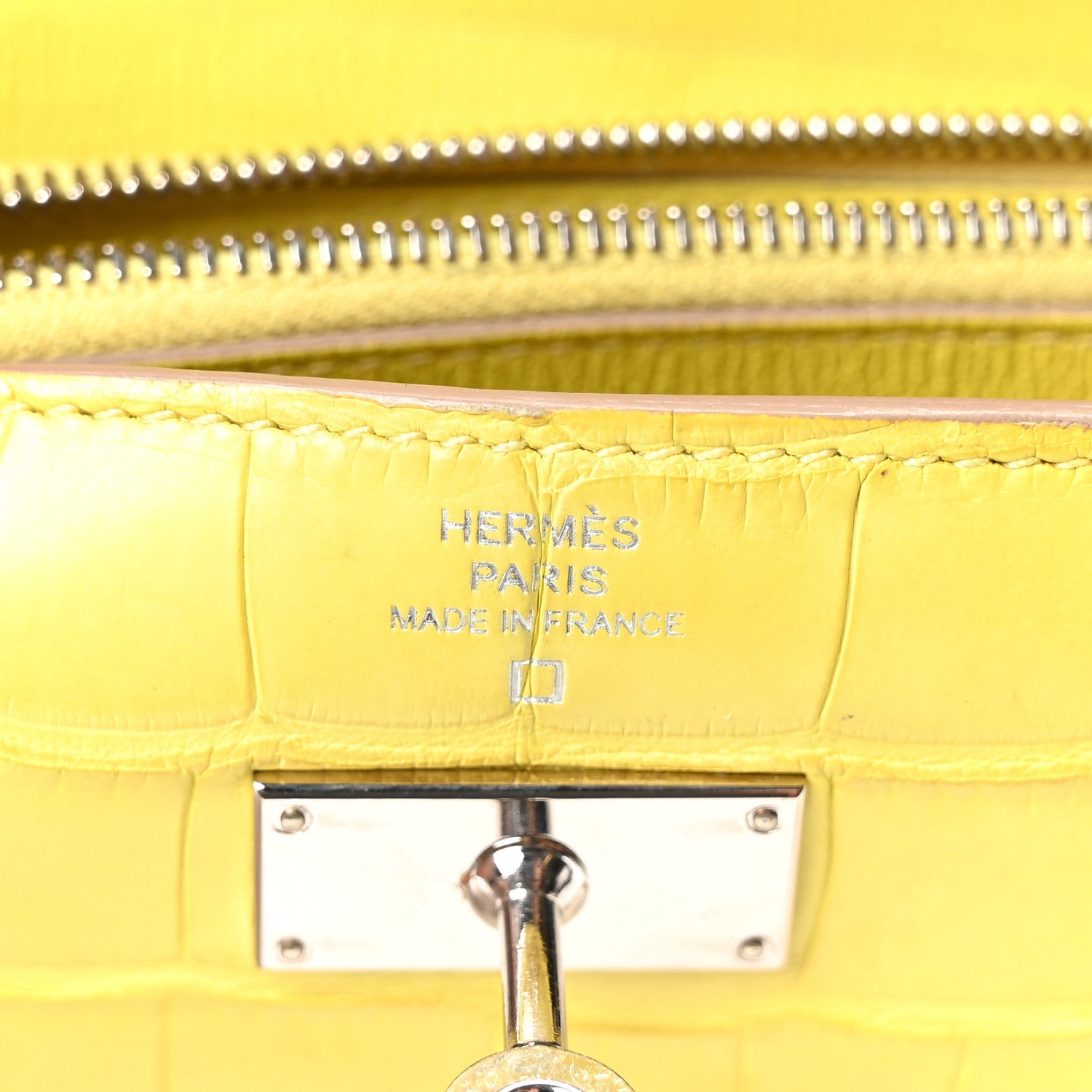 Matte Alligator Kelly Longue Wallet Mimosa