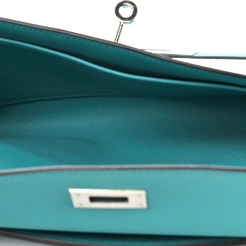 Swift Kelly Cut Clutch Pochette  Vert Verone