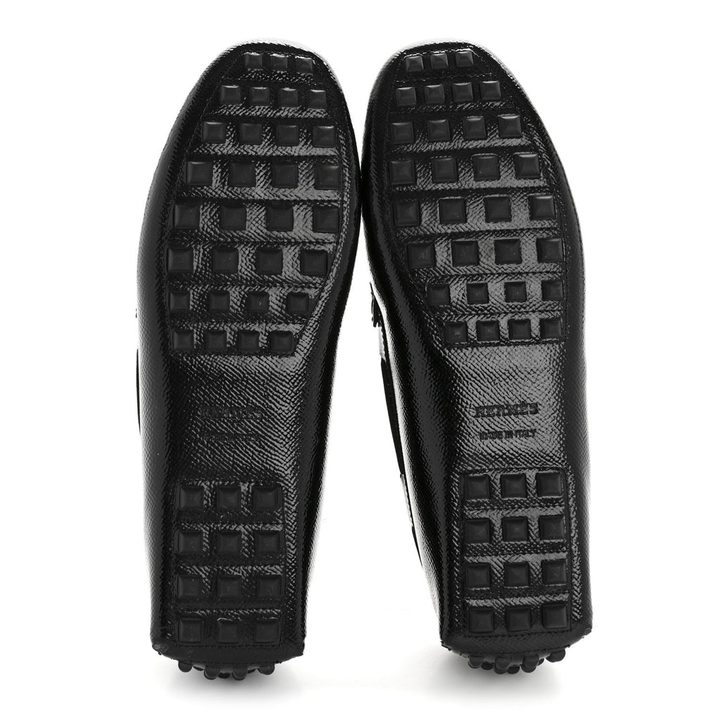 Patent Epsom Womens Irving Driving Moccasin Loafers 37 Black