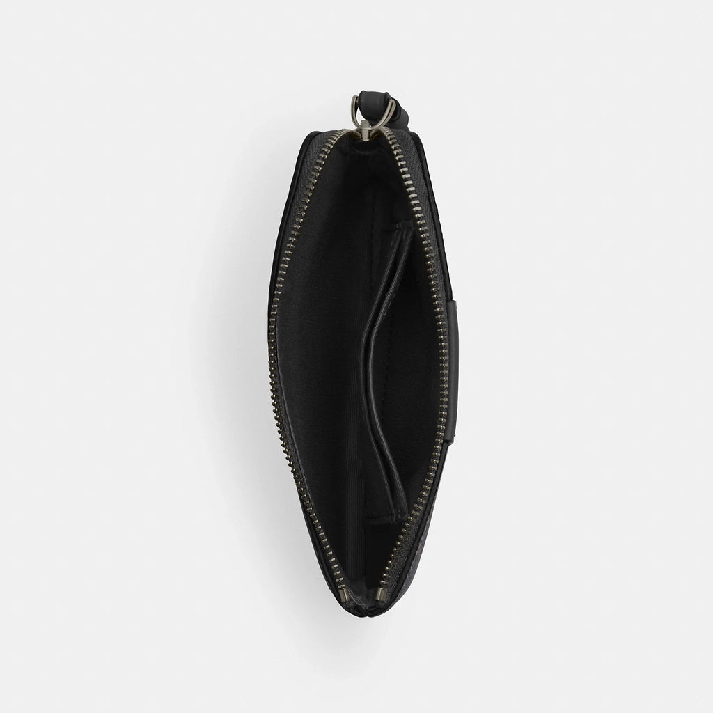 Coach Outlet Corner Zip Wristlet In Signature Canvas With Stripe