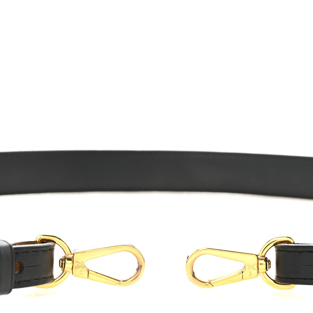 Reverse Monogram Bandouliere Shoulder Strap XL Black