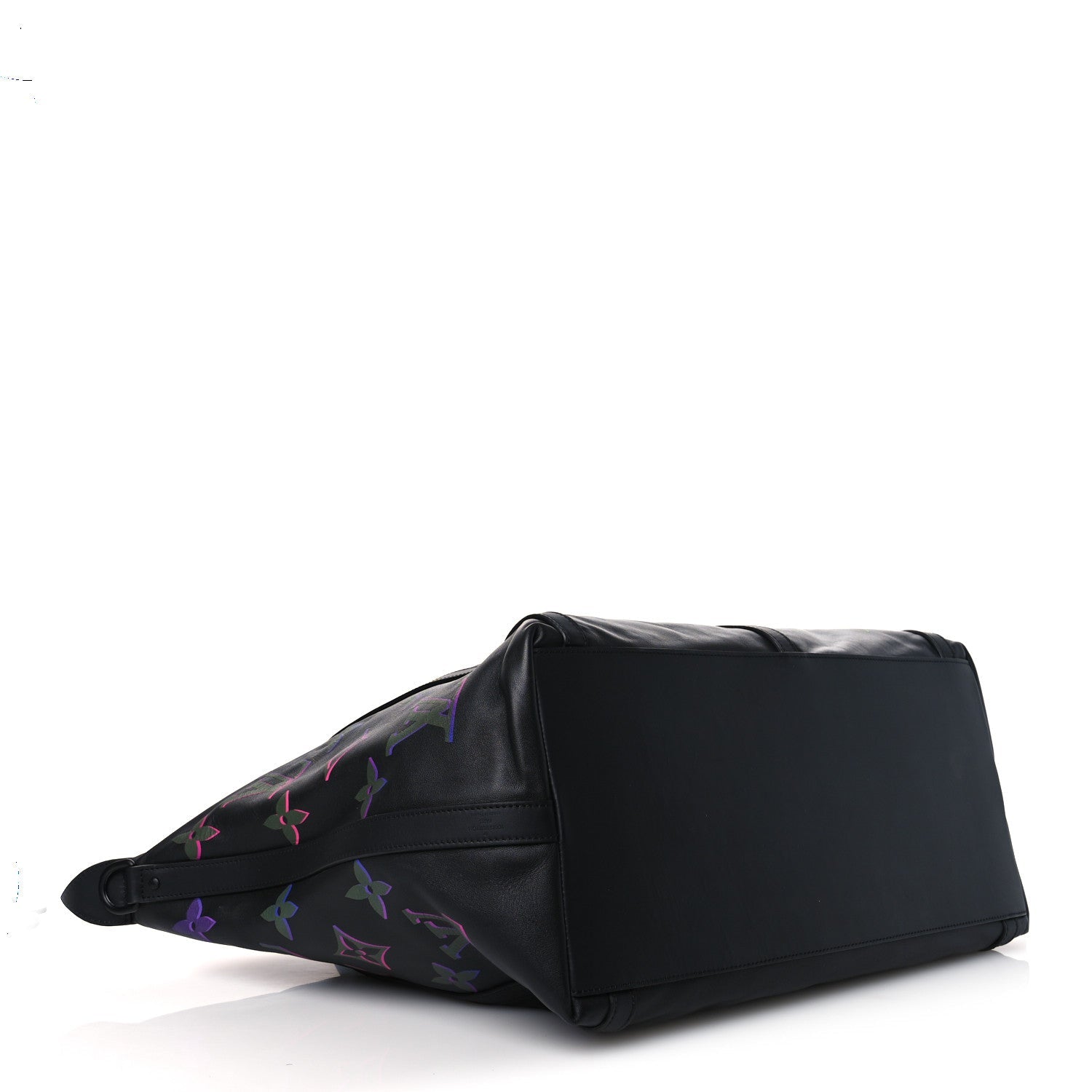Calfskin Monogram Spotlight Comet Duffle Black Borealis
