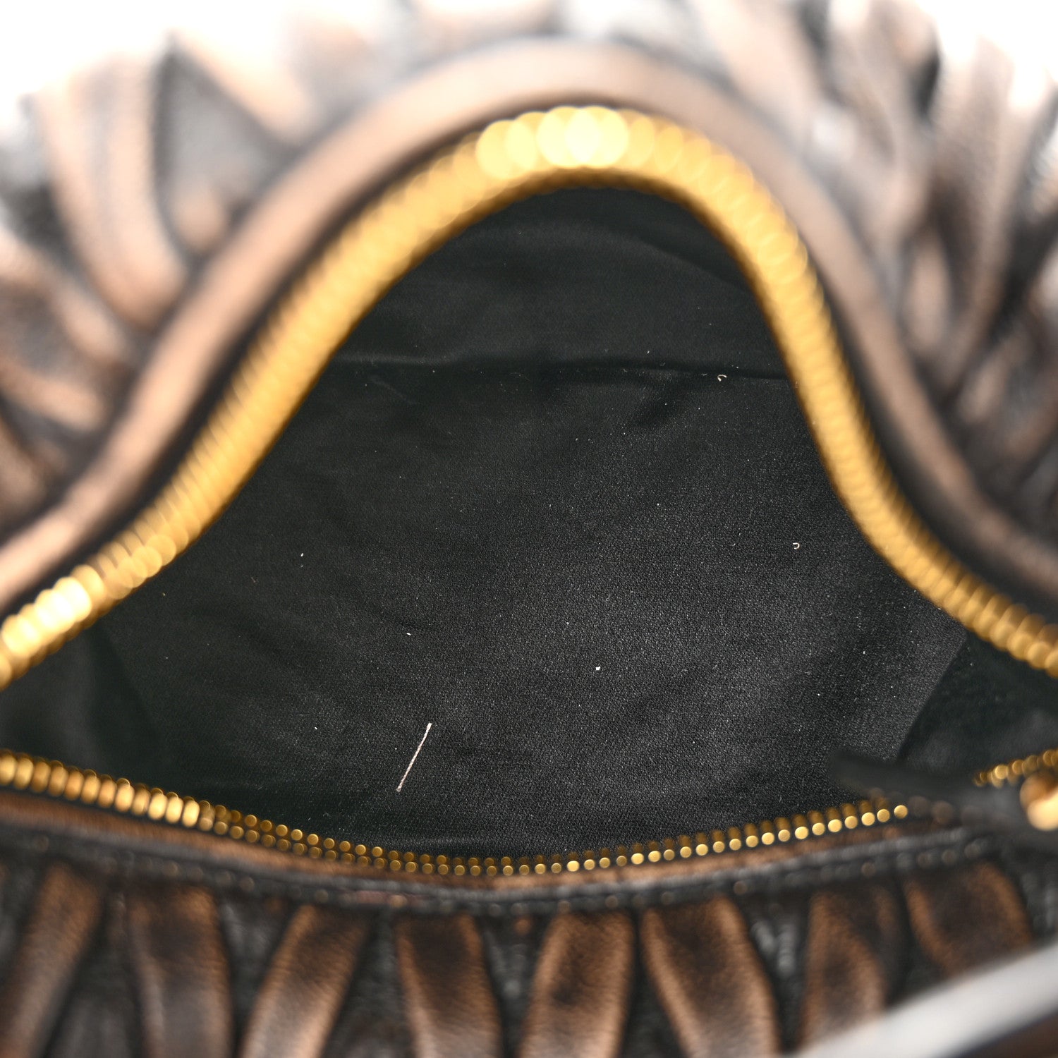 Nappa Matelasse Pouch Sand Coffee