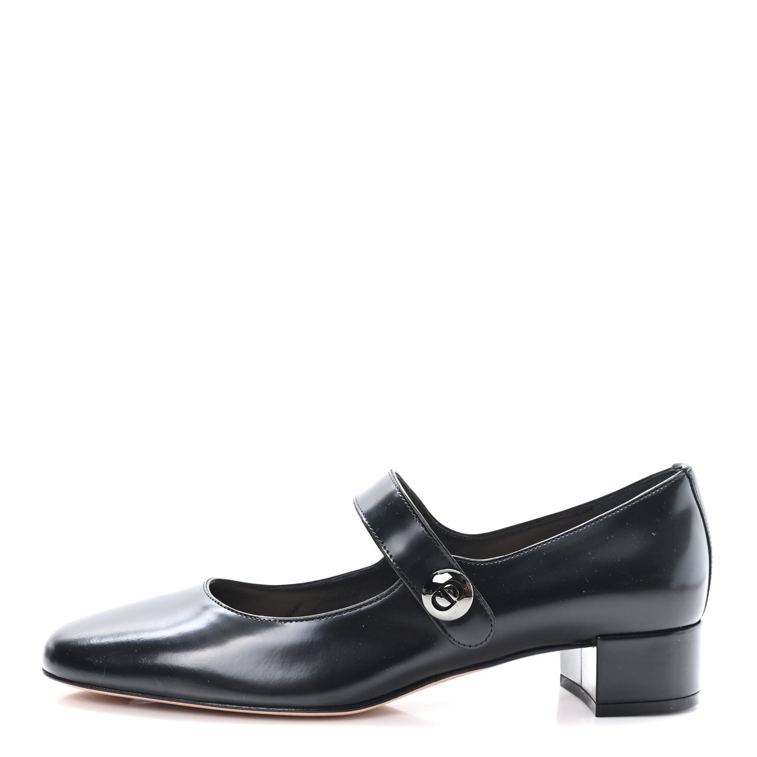 Brushed Calfskin Uniform 30mm Pumps 39 Black