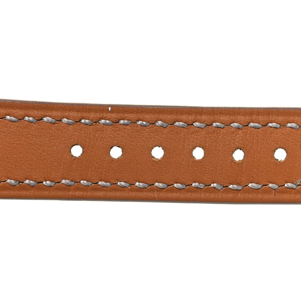 Matte Alligator Heure H Hour Watch Strap Gris Perle