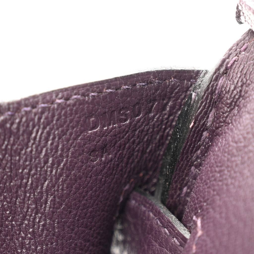 Taurillon Clemence Birkin 30 Raisin