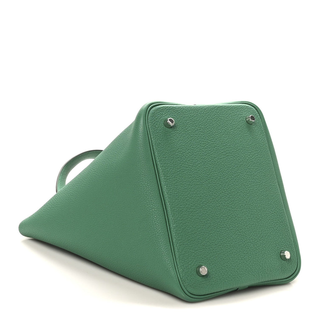 Taurillon Clemence Picotin Lock 22 MM  Vert Jade