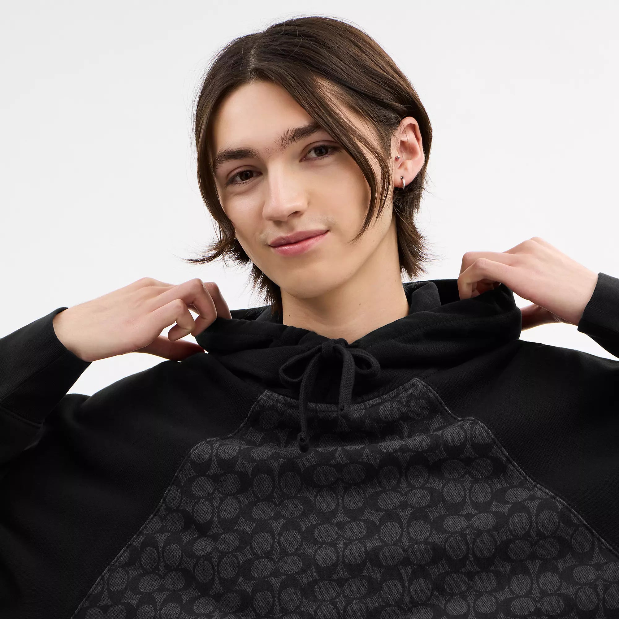 Coach Outlet Signature Hoodie In Organic Cotton