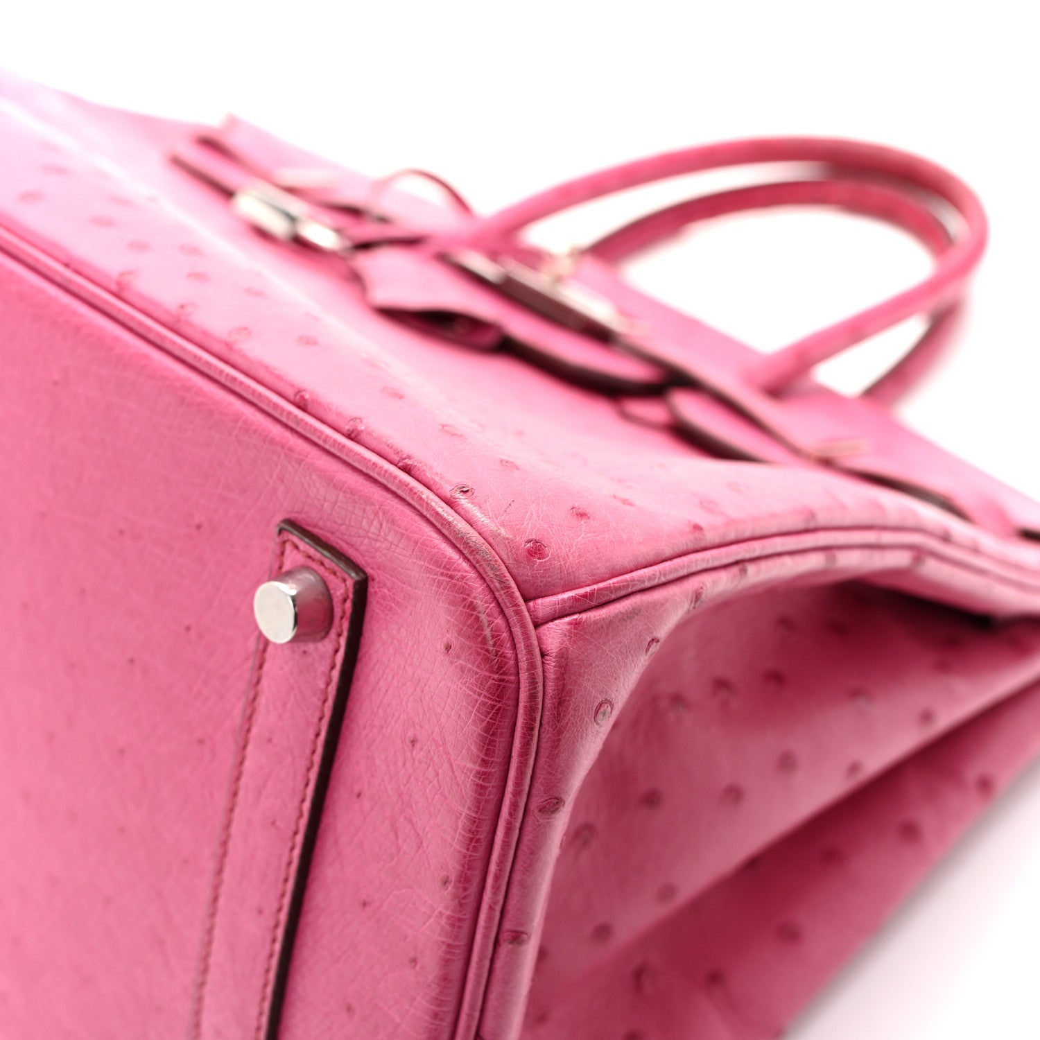 Ostrich Birkin 35 Fuchsia