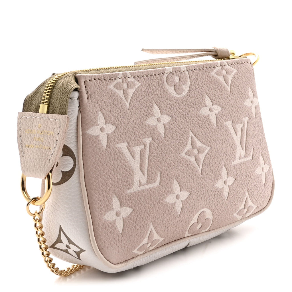 Empreinte Spring in the City Mini Pochette Accessories Kaki Beige Cream