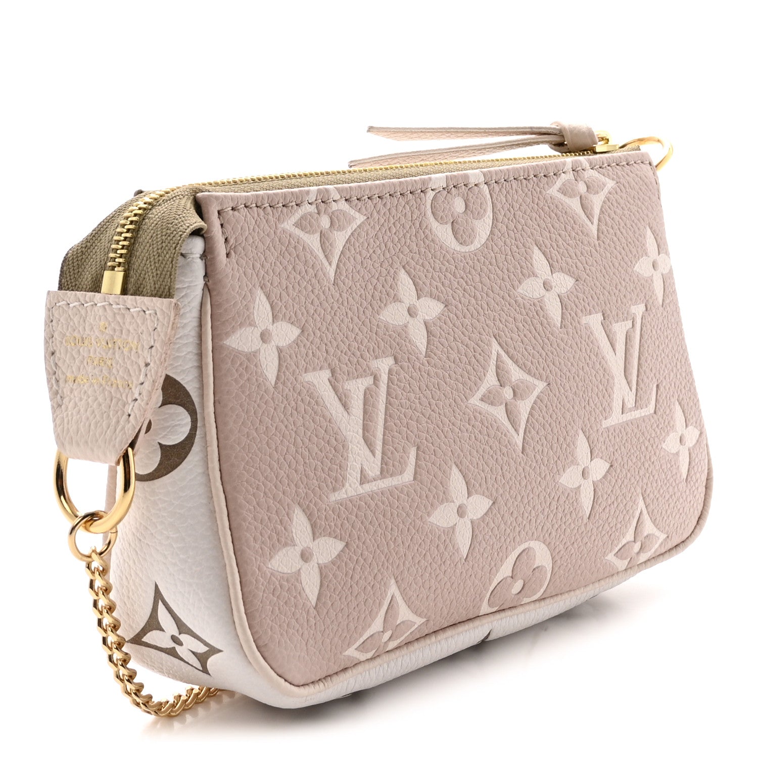 Empreinte Spring in the City Mini Pochette Accessories Kaki Beige Cream