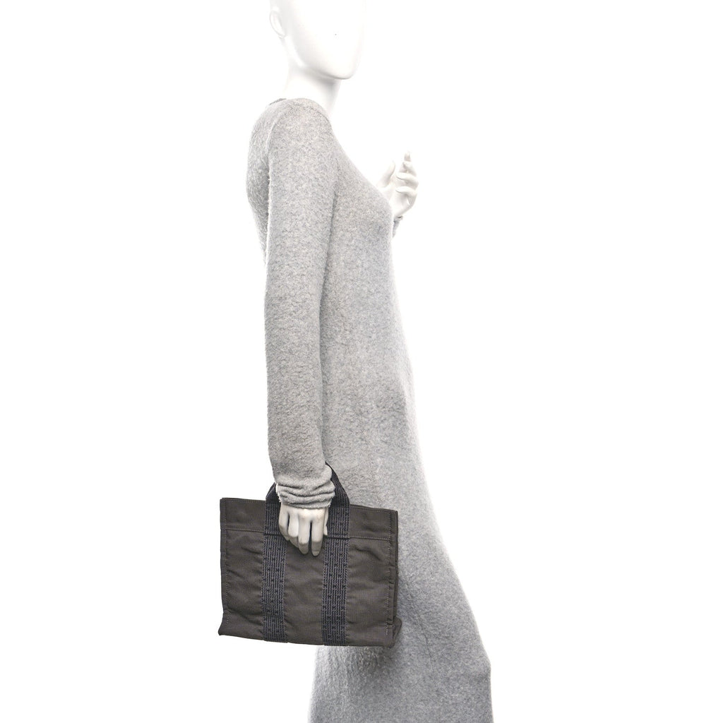Canvas Herline PM Tote Grey