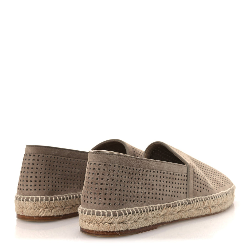 Suede Goatskin Mens Enrique Espadrilles 42 Beige Sable