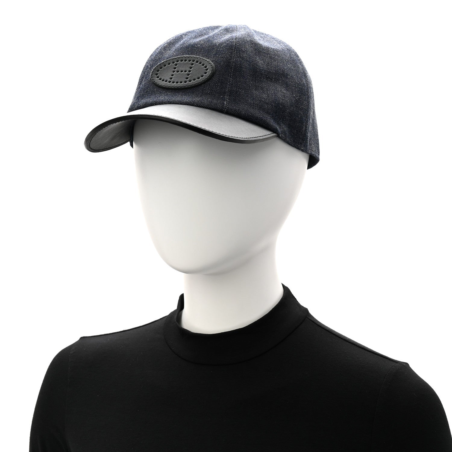 Cotton Denim Swift Sevres Evelyne Cap 59 Indigo Black