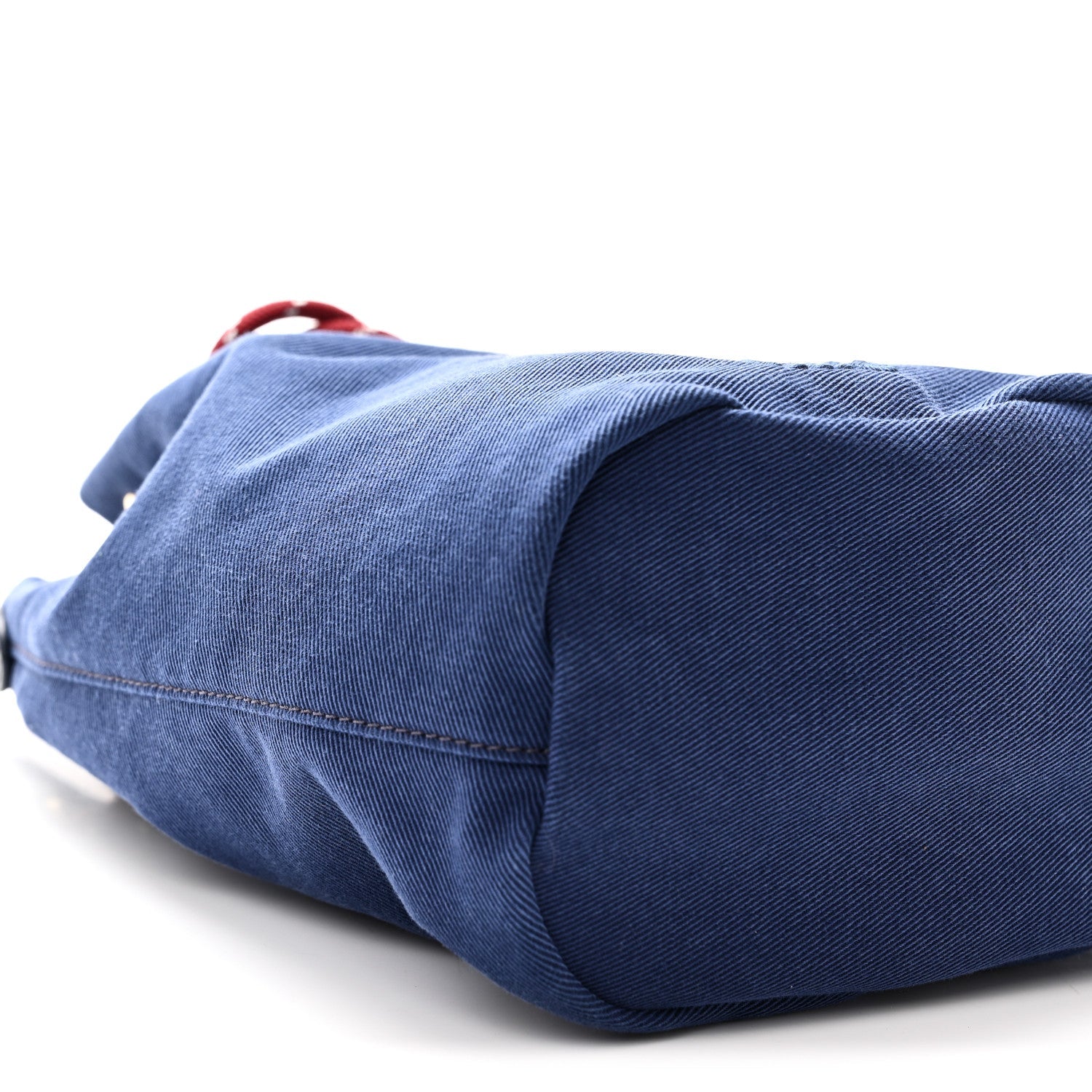 Canvas Gabardine Pouch Bucket Bag Indaco Amaranto