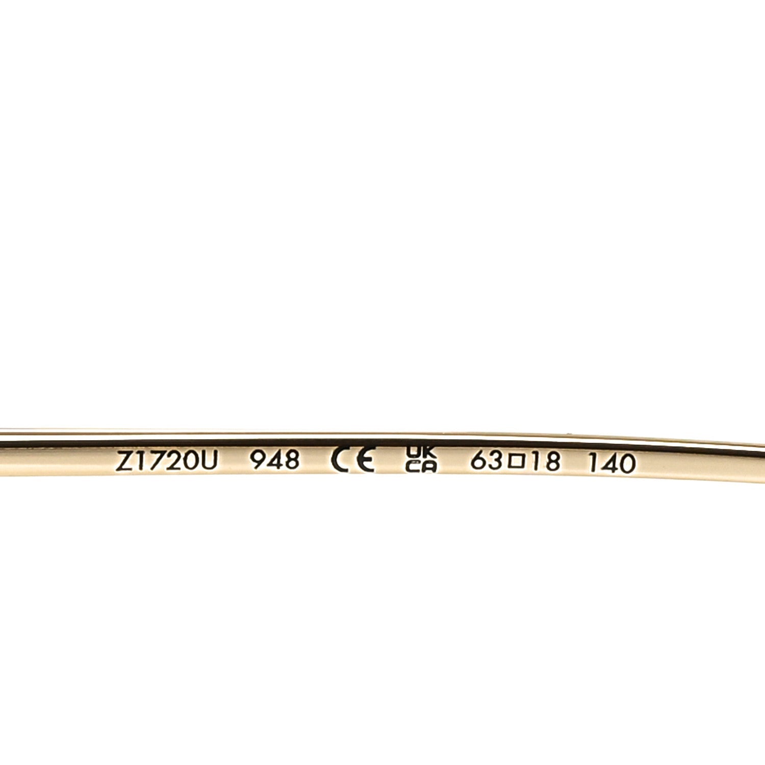 Metal LV Charm Cat Eye Sunglasses Z1720U Gold