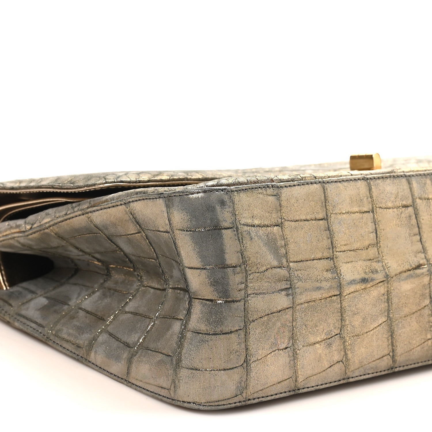 Metallic Alligator 2.55 Reissue 226 Flap Gold