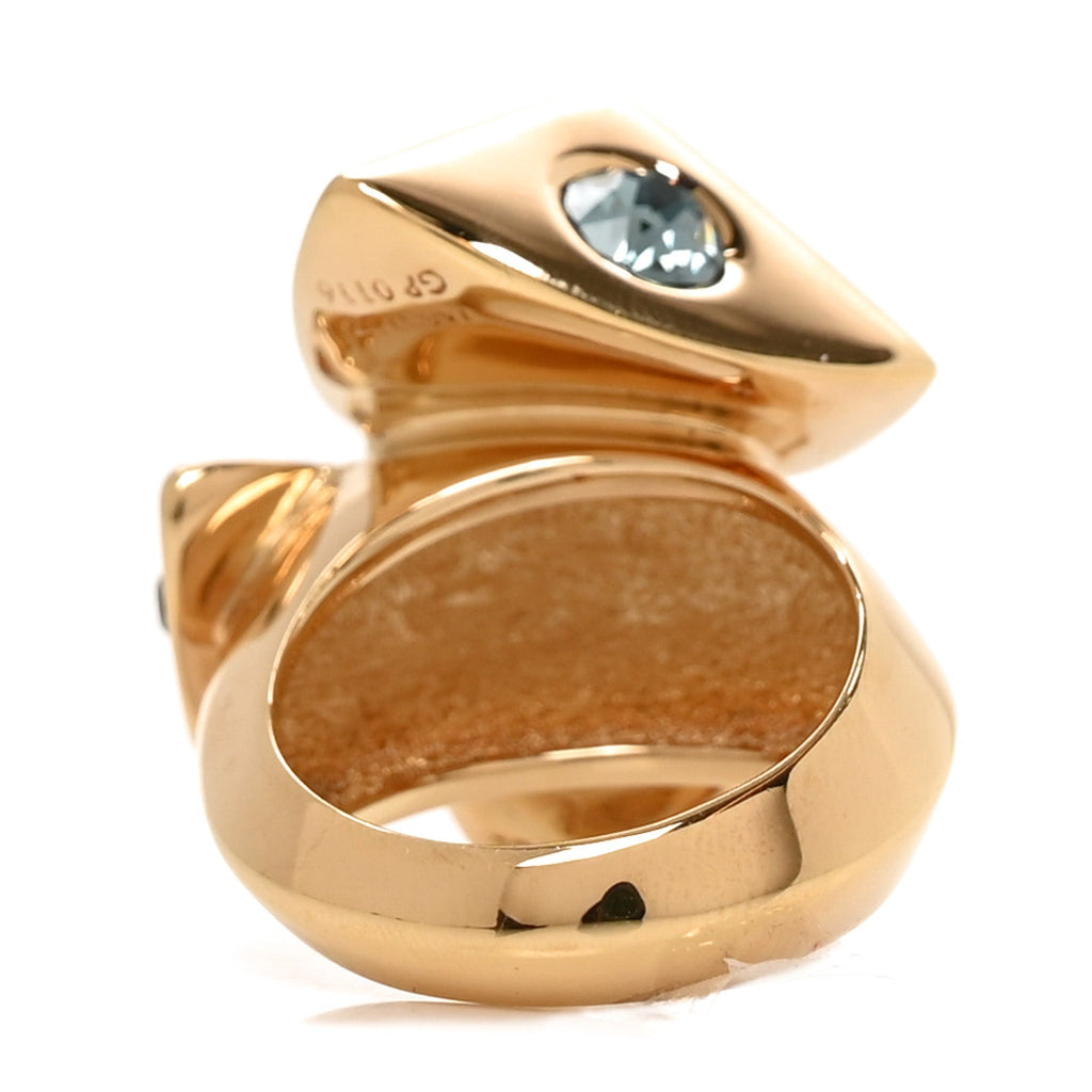 Trunkies Strass Ring  L Gold