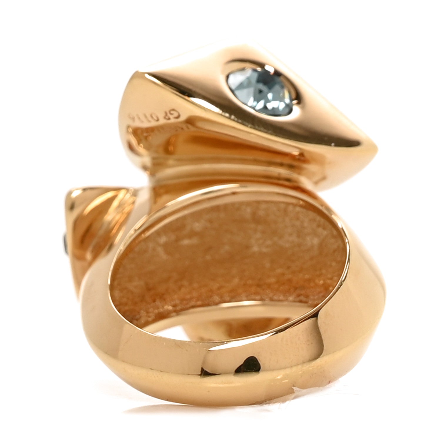 Trunkies Strass Ring  L Gold