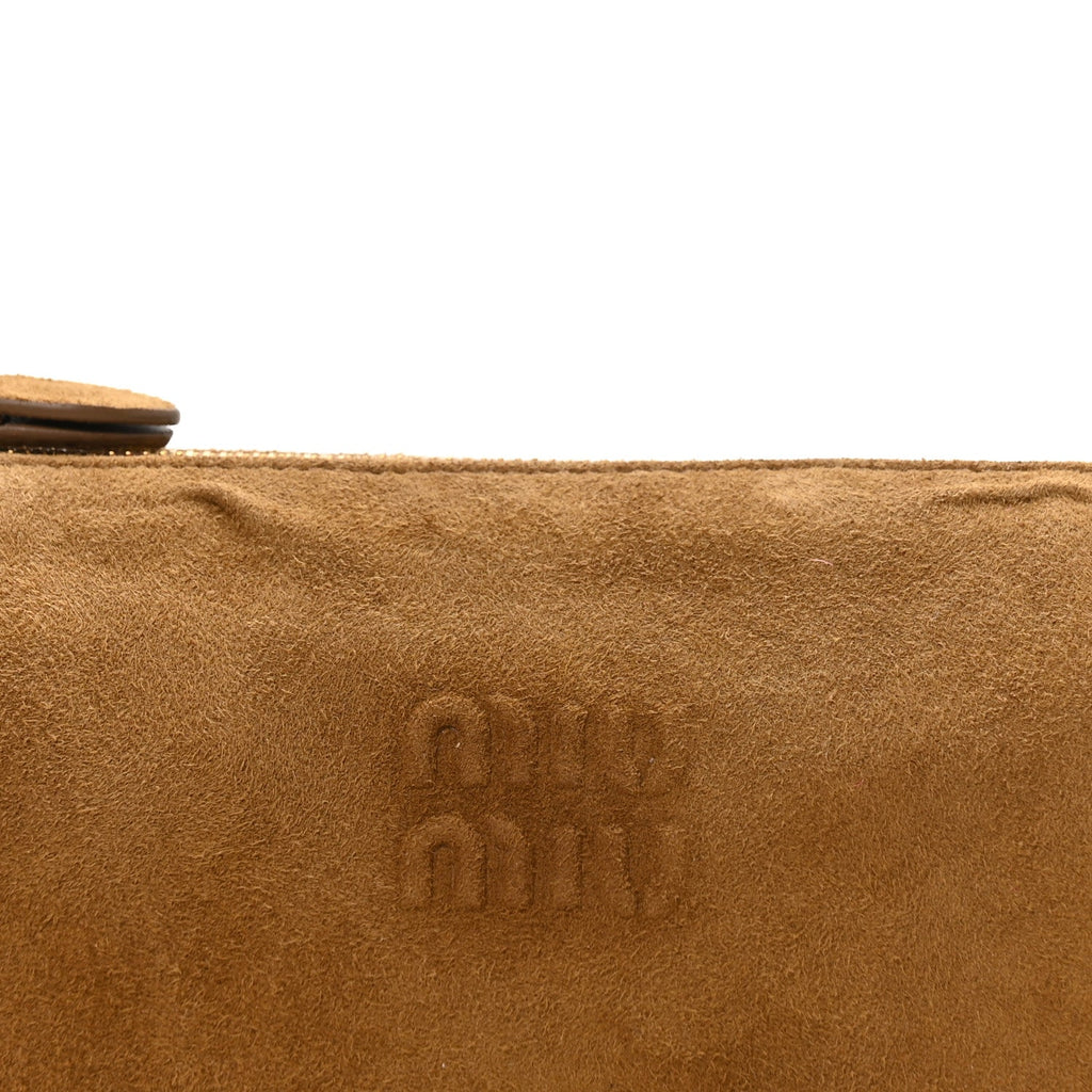 Suede Pouch Olive Green